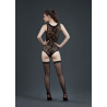 Ensemble voile élasthanne a motifs body et bas S-L sublime de derrière aussi