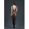 Catsuit voile élasthanne ouvert entre jambes S-L vue de dos