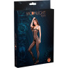 Catsuit résille rayures ouvert entre jambes S-L packaging