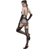 Ensemble 5 pièces résille micro strass S-L vue du dos