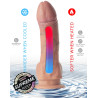 Gode "Supreme" ventouse et bourses Juan Lucho 15,5cm double densité