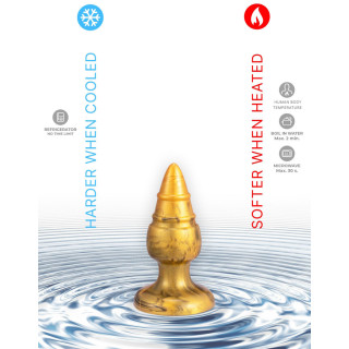 Plug Ventouse Silicone Liquide GOLDY (M) nervures stimulantes