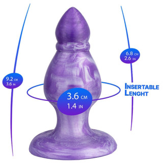 Plug Ventouse Silicone Liquide QUEEN (M) dimensions