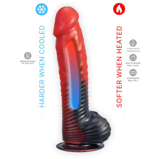 Gode Ventouse Silicone Liquide DEVIL Modèle 1 15cm thermoréactif
