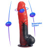 Gode Ventouse Silicone Liquide DEVIL Modèle 1 15cm dimensions généreuses