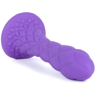 Gode Ventouse DREAMY Fantasy Line Silicone Liquide Violet 7" texturé