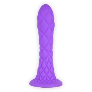 Gode Ventouse DREAMY Fantasy Line Silicone Liquide Violet 7"