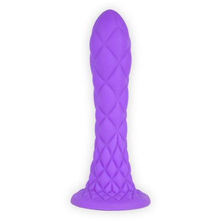 Gode Ventouse DREAMY Fantasy Line Silicone Liquide Violet 7"