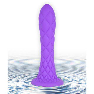 Gode Ventouse DREAMY Fantasy Line Silicone Liquide Violet 7" texture incroyable