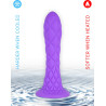 Gode Ventouse DREAMY Fantasy Line Silicone Liquide Violet 7" réagit à la température