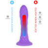 Gode Ventouse DREAMY Fantasy Line Silicone Liquide Violet 7" thermoréactif