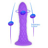Gode Ventouse DREAMY Fantasy Line Silicone Liquide Violet 7" dimensions