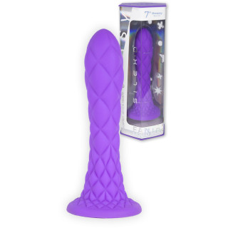 Gode Ventouse DREAMY Fantasy Line Silicone Liquide Violet 7" et sa boîte
