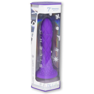 Gode Ventouse DREAMY Fantasy Line Silicone Liquide Violet 7" packaging