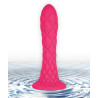 Gode Ventouse DREAMY Fantasy Line Silicone Liquide Rose 7" texture incroyable