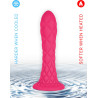 Gode Ventouse DREAMY Fantasy Line Silicone Liquide Rose 7" réagit à la température