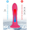 Gode Ventouse DREAMY Fantasy Line Silicone Liquide Rose 7" à chauffer ou refroidir