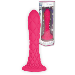 Gode Ventouse DREAMY Fantasy Line Silicone Liquide Rose 7" et sa boîte
