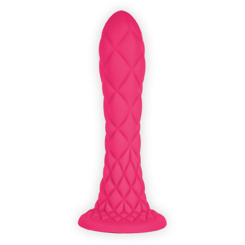 Gode Ventouse DREAMY Fantasy Line Silicone Liquide Rose 7"
