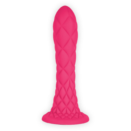 Gode Ventouse DREAMY Fantasy Line Silicone Liquide Rose 7"