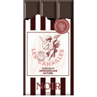 Tablette de chocolat aphrodisiaque noir intense 100g