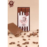 Tablette de chocolat aphrodisiaque au lait 100g à laisser fondre en bouche