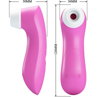 Stimulateur clitoridien succion pulsation ROMANCE rose dimensions