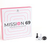 Jeu de société pour couple "Mission 69" 2 dés 1 plateau et 2 pions