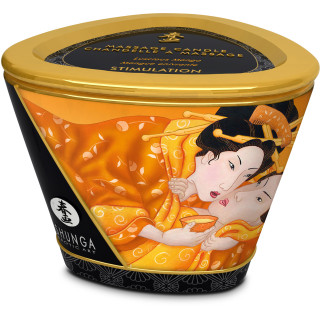 Bougie massage SHUNGA Mangue 170ml 40 heures en mode bougie