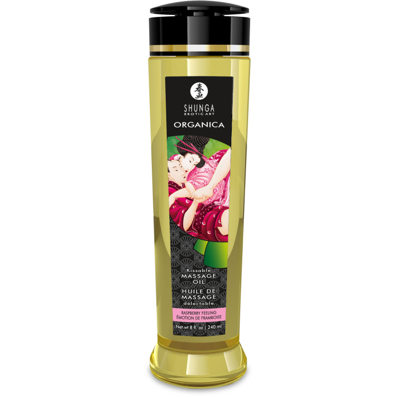 Huile massage SHUNGA 240ml framboise