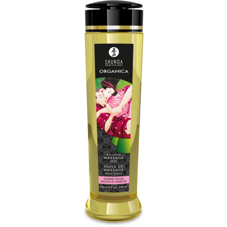 Huile massage SHUNGA 240ml framboise