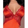 Chemise Secred en satin L-XL gros plan sur le satin