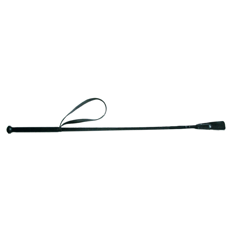 Cravache 68cm poignée PVC pour débutants