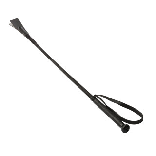 Cravache 68cm poignée PVC pour débutants