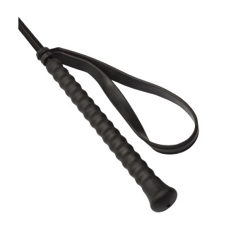 Cravache 65cm poignée et tapette PVC