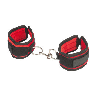 Love cuffs Menottes Lux Fetish à velcro rouge