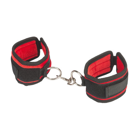 Love cuffs Menottes Lux Fetish à velcro rouge