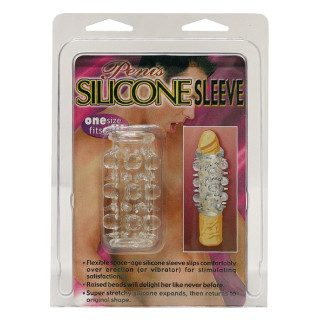 Gaine pénis silicone transparente