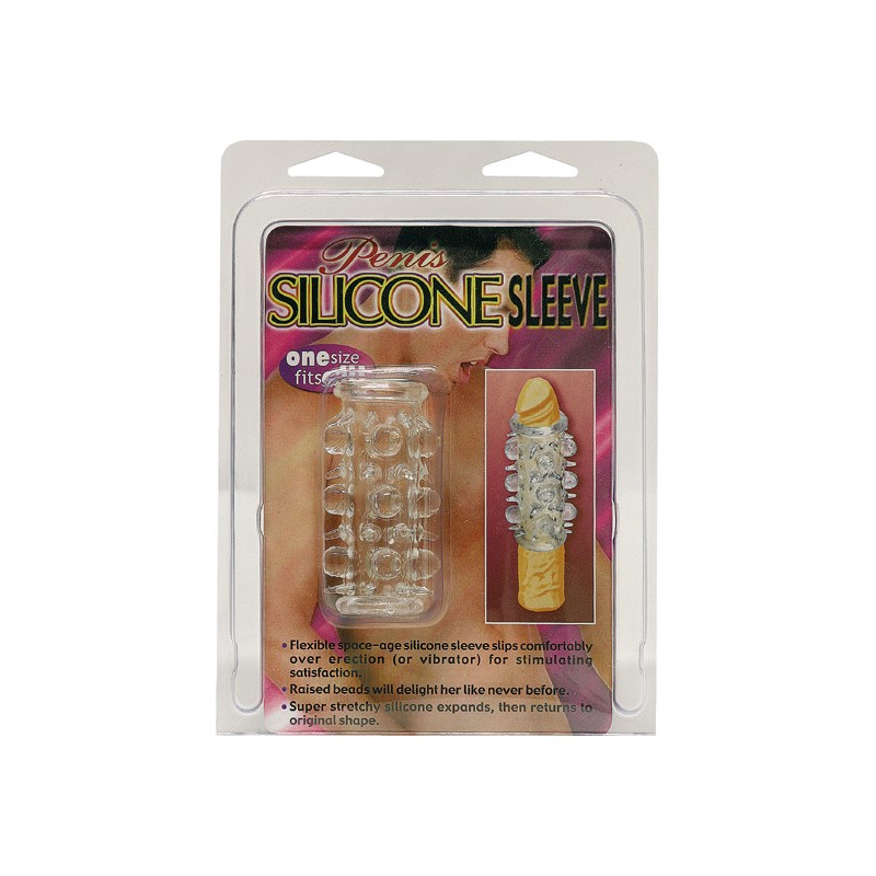 Gaine pénis silicone transparente