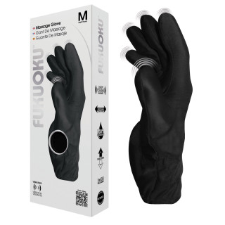 Gant de massage vibrant lycra noir M