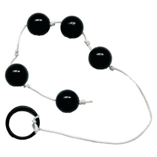 Chaînette anale Black Pearls 45cm