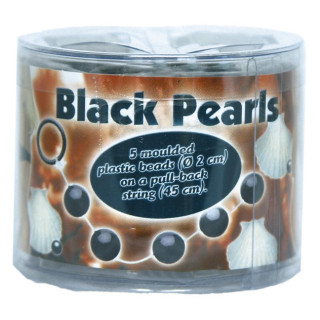 Chaînette anale Black Pearls 45cm