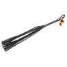 Fouet à franges LUX FETISH flogger noir