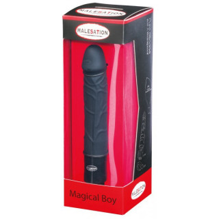 Vibro gonflable noir MAGICAL BOY 15,5cm