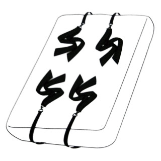 Liens menottes de lit en satin 