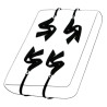 Liens menottes de lit en satin 