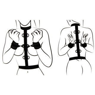 Collier avec menottes et sangle