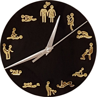 Horloge noir Ø20cm KamaSutra
