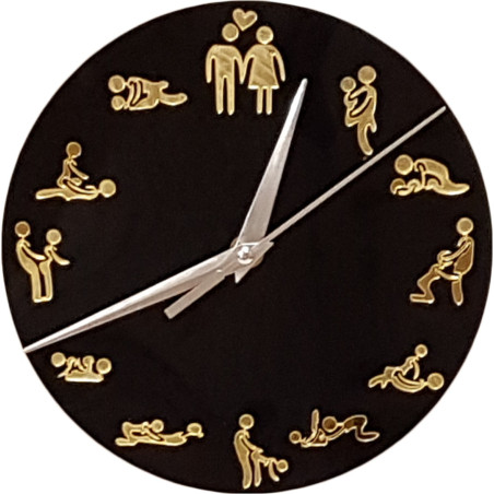 Horloge noir Ø20cm KamaSutra