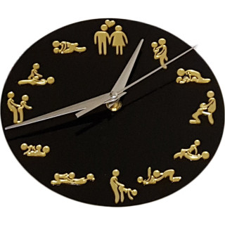 Horloge noir Ø20cm KamaSutra